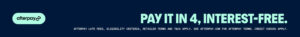 Afterpay: pay it in 4, interest-free